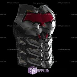 Cosplay STL Files Red Hood Samurai Chest Armor 3D Print Wearable