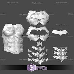 Cosplay STL Files Red Hood Samurai Chest Armor 3D Print Wearable