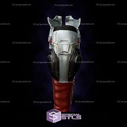 Cosplay STL Files Red Hood Samurai Shin 3D Print Wearable