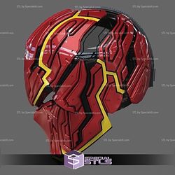 Cosplay STL Files Red Hood Samurai Helmet 3D Print Wearable