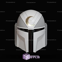 Cosplay STL Files Moondalorian Helmet Mandalorian Moon Knight 3D Print Wearable