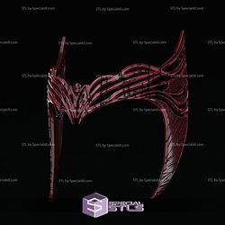 Cosplay STL Files Scarlet Witch Crown From Multiverse of Madness 3D Print Wearable