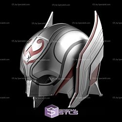 Cosplay STL Files Lady Thor Helmet From Thor Love and Thunder 3D Print Wearable