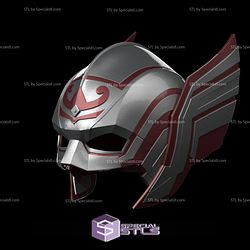 Cosplay STL Files Lady Thor Helmet From Thor Love and Thunder 3D Print Wearable