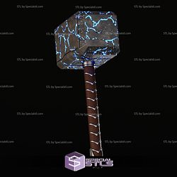 Cosplay STL Files Mighty Lady Thor Cracked Hammer Mjolnir 3D Print Wearable