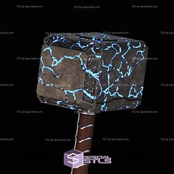 Cosplay STL Files Mighty Lady Thor Cracked Hammer Mjolnir 3D Print Wearable