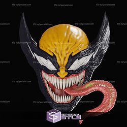 Cosplay STL Files Venom Wolverine Mask 3D Print Wearable