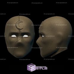 Cosplay STL Files Mr Knight Mask Moon Knight V2 3D Print Wearable