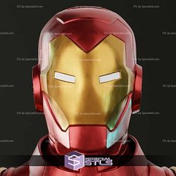 Cosplay STL Files Iron Man Model 70 Helmet 3D Print Wearable