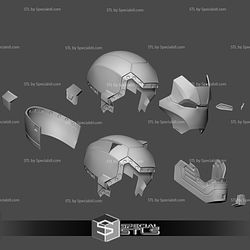 Cosplay STL Files Blastoise Iron Man Helmet Wearable 3D Print