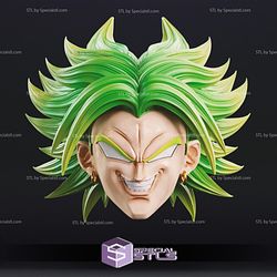 Cosplay STL Files Broly Mask Dragonball Wearable 3D Print