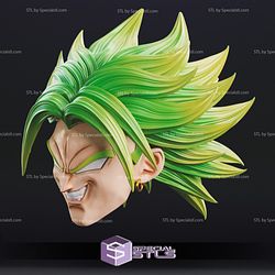 Cosplay STL Files Broly Mask Dragonball Wearable 3D Print