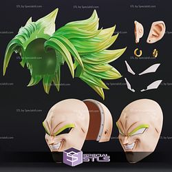 Cosplay STL Files Broly Mask Dragonball Wearable 3D Print