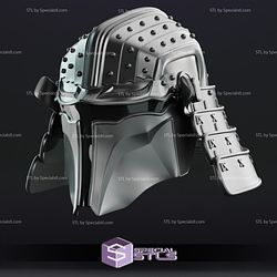 Cosplay STL Files Samurai Mandalorian Helmet Wearable 3D Print