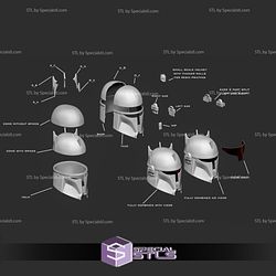 Cosplay STL Files Moff Gideon Helmet Starwars Wearable 3D Print