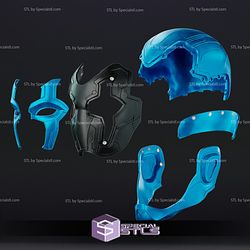 Cosplay STL Files Blue Beetle Suit V2 Wearable 3D Print