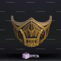 Cosplay STL Files Scorpion Movie Mask Mortal Kombat Wearable 3D Print