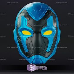 Cosplay STL Files Blue Beetle Helmet Wearable 3D Print