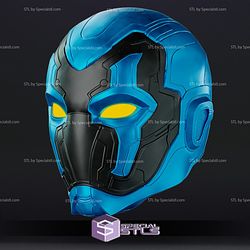 Cosplay STL Files Blue Beetle Helmet Wearable 3D Print