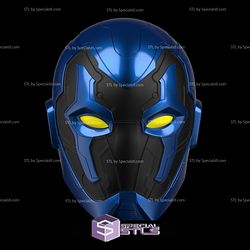 Cosplay STL Files Blue Beetle Helmet V2 Wearable 3D Print