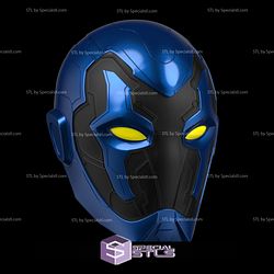 Cosplay STL Files Blue Beetle Helmet V2 Wearable 3D Print