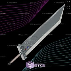 Cosplay STL Files Crisis Core Buster Sword Zack Fair Final Fantasy 3D Print Wearable