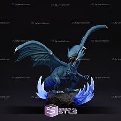 Blue Eyes Statue and Flexi STL Files Yu Gi Oh 3D Printing Figurine
