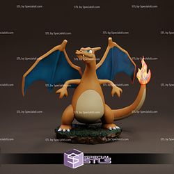 Charizard Statue and Flexi STL Files Pokemon 3D Printing Figurine