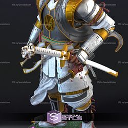 Sengoku White Ranger STL Files 3D Printing Figurine