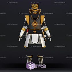 Cosplay STL Files Sengoku White Ranger Suit 3D Print Wearable