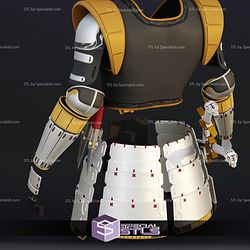 Cosplay STL Files Sengoku White Ranger Suit 3D Print Wearable