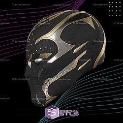 Cosplay STL Files Shuri Black Panther Mask 3D Print Wearable