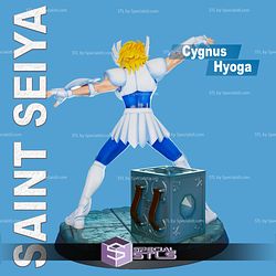Cygnus Hyoga Posing 3D Printing Figurine Saint Seiya STL Files