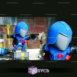 Chibi STL Collection - Cobra Commander 3D Printing Figurine GIJOE STL Files