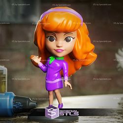 Chibi STL Collection - Daphne Chibi 3D Printing Figurine Scooby Doo STL Files