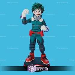 Deku Smiling 3D Printing Figurine My Hero Academia STL Files