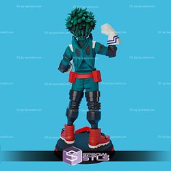 Deku Smiling 3D Printing Figurine My Hero Academia STL Files