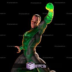 Green Lantern Sinestro Posing 3D Printing Figurine DC STL Files