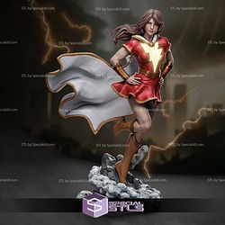 Mary Marvel 3D Printing Model DC STL Files