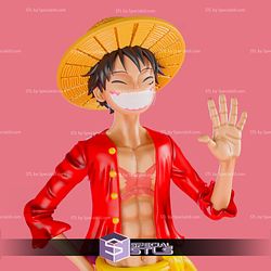 Monkey D. Luffy Smiling 3D Printing Figurine One Piece STL Files