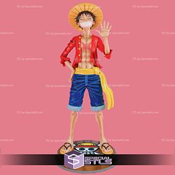 Monkey D. Luffy Smiling 3D Printing Figurine One Piece STL Files
