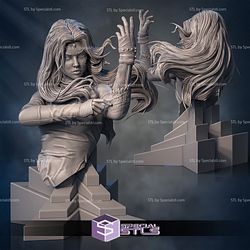 Mystique Bust 3D Printing Figurine Marvel STL Files