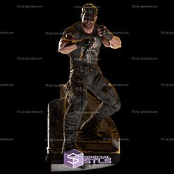 Punisher Combat Pose 3D Printing Figurine Marvel STL Files