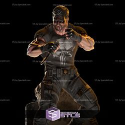 Punisher Combat Pose 3D Printing Figurine Marvel STL Files
