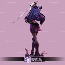 Saeko Busujima 3D Printing Figurine V2 High School of The Dead STL Files