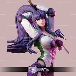 Saeko Busujima 3D Printing Figurine V2 High School of The Dead STL Files