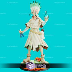 Senku V2 3D Printing Figurine Dr. Stone STL Files