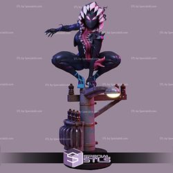Spider Gwen Human and Venomized version 3D Printing Figurine Marvel STL Files