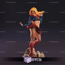 Supergirl Sexy 3D Model V2 3D Printing Figurine DC STL Files