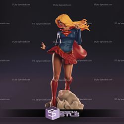 Supergirl Sexy 3D Model V2 3D Printing Figurine DC STL Files